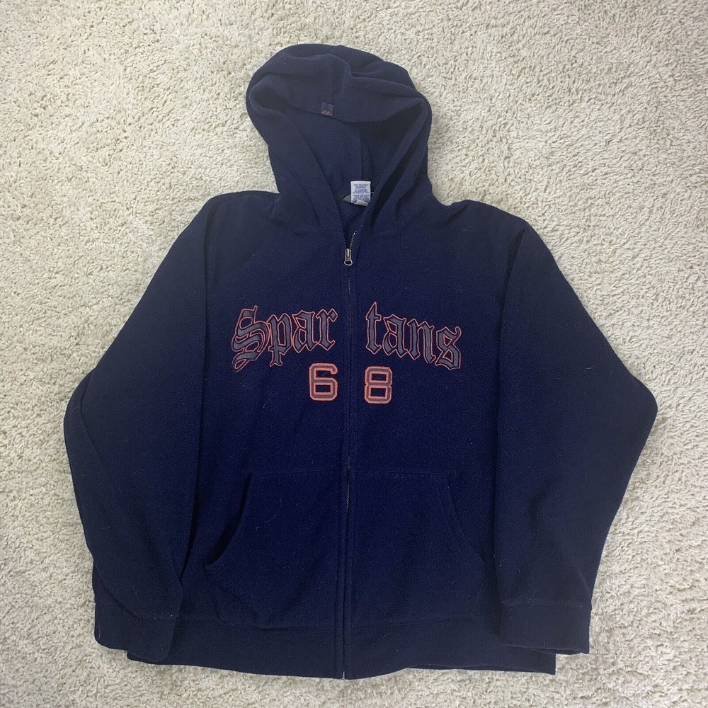 Vintage Old Navy Hoodie jacket Spartans 68 XL